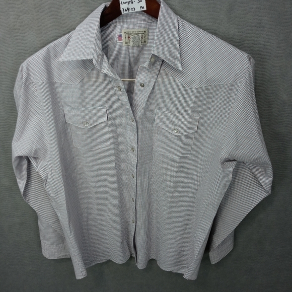 Baron wmen's western long sleeve pearl snap button - Picture 1 of 8